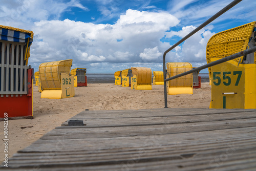 Nordseestrand mit Strandkörben