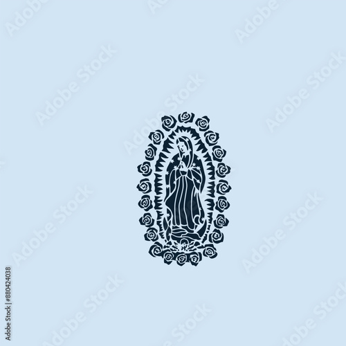 THESE HIGH QUALITY MOTHER MARIA VECTOR FOR USING VARIOUS TYPES OF DESIGN WORKS LIKE T-SHIRT, LOGO, TATTOO AND HOME WALL DESIGN