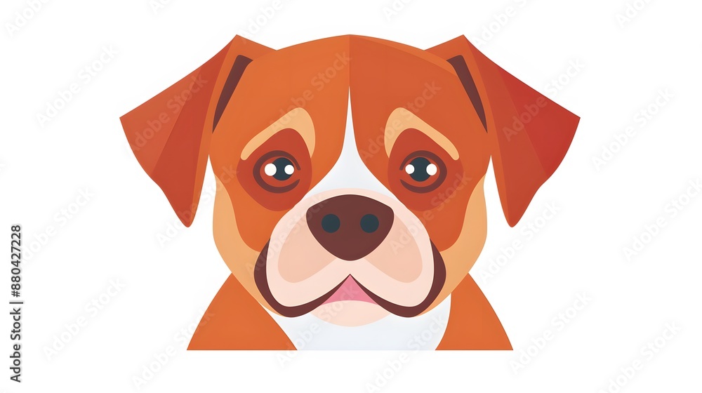 cute dog head cartoon on white background cute dog head cartoon on white background