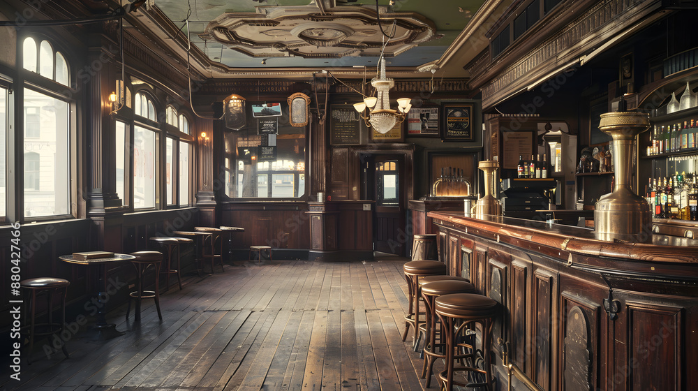 interior of empty old public house. brass. wood. interior of empty old public house. brass. wood.
