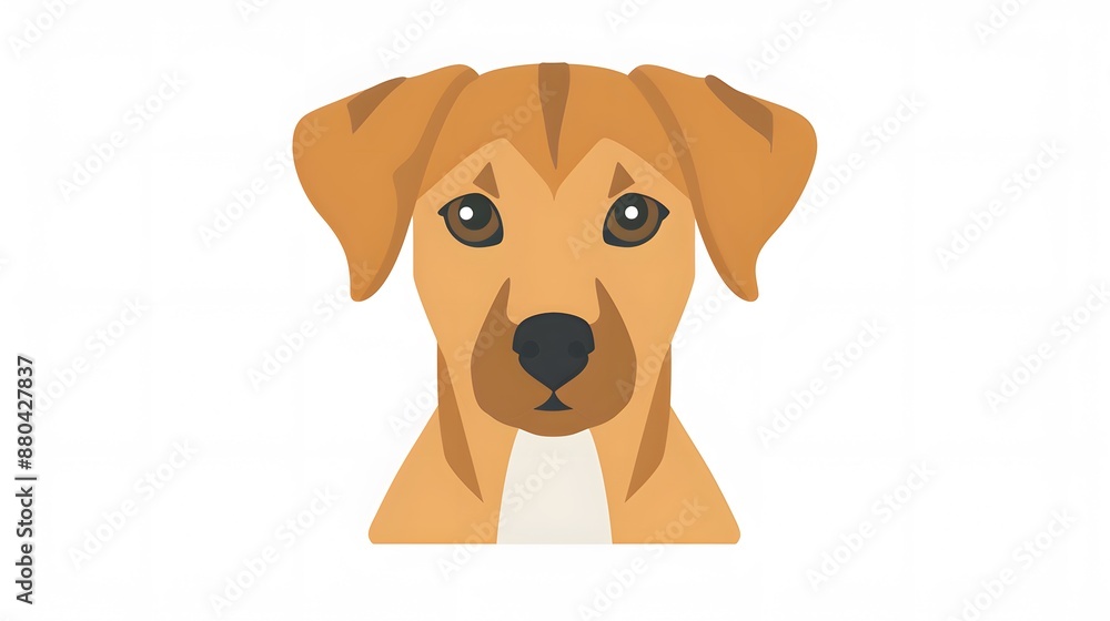 cute dog head cartoon on white background cute dog head cartoon on white background