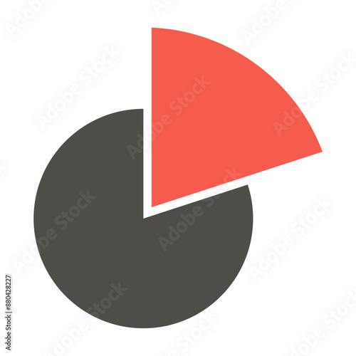 Free Download Pie chart infographic template.Pie chart icon.Orange colored section is 1 of 5 equal parts.20 percent.Circle divided in two.Vector illustration. - GFXLoad