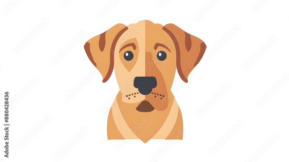 cute dog head cartoon on white background cute dog head cartoon on white background