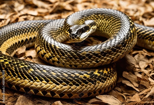 Wallpaper Mural sinuous snake coiling ancient artifact mesmerizing display history nature, serpent, slithering, archaeological, find, relic, piece, object, item, shape, historical, natural Torontodigital.ca