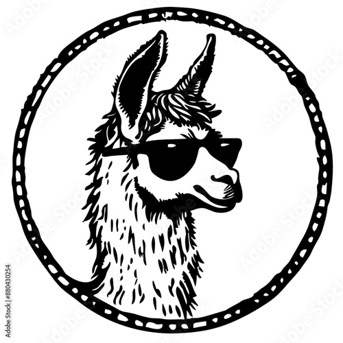 Llama SVG vector transparent background PNG clipart