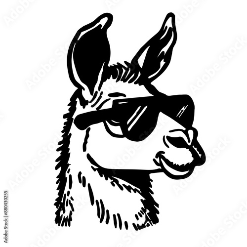 Llama SVG vector transparent background PNG clipart