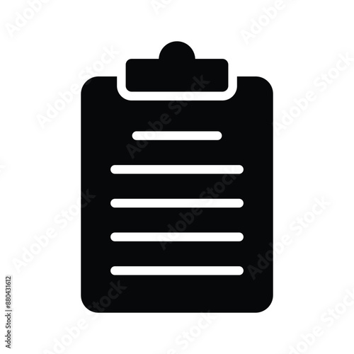 Well designed vector icon of document in modern and trendy style