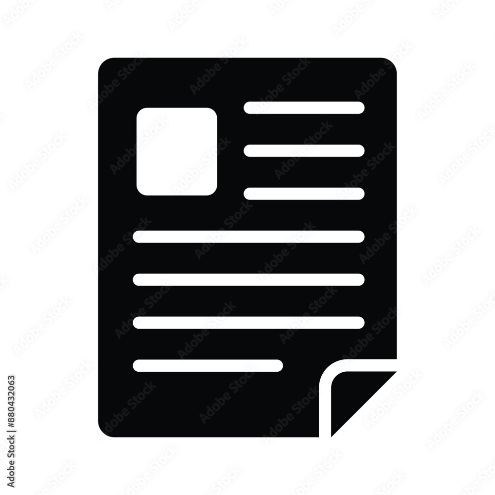 Modern doodle vector of resume, get hold this beautifully design icon of curriculum vitae Modern doodle vector of resume, get hold this beautifully design icon of curriculum vitae