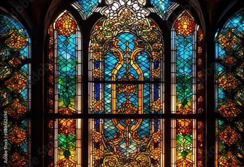 elegant serpentine motifs stunning stained glass windows, reptile, design, art, decoration, colorful, pattern, ornate, intricate, beautiful, decorative