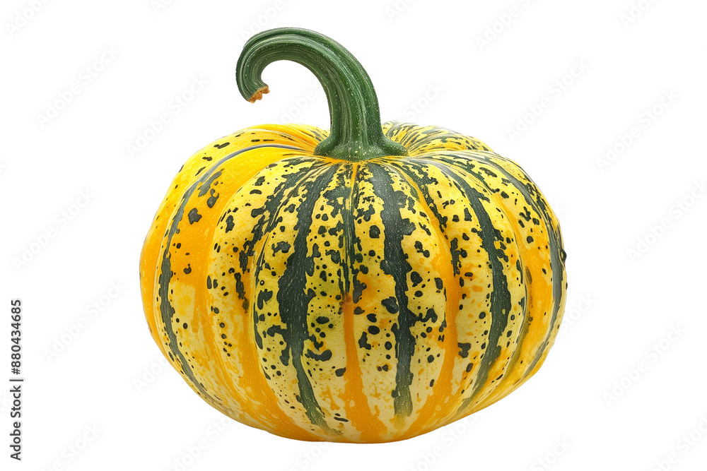 Carnival squash isolated on a white background, great for autumn themes and decorations. Carnival squash isolated on a white background, great for autumn themes and decorations.
