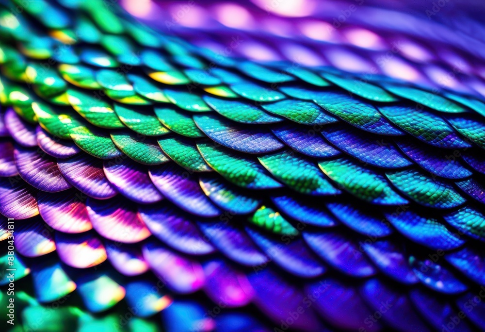 Obraz premium glistening snake scales sunlit glade, serpent, skin, reptile, slithering, reptilian, scaly, forest, foliage, nature, wildlife, shiny, sunny, clearing