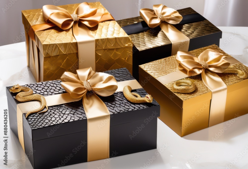 elegant year snake themed gift boxes special occasions, reptile, celebration, design, pattern, luxury, present, wrapping, paper, chinese, zodiac, symbol elegant year snake themed gift boxes special occasions, reptile, celebration, design, pattern, luxury, present, wrapping, paper, chinese, zodiac, symbol
