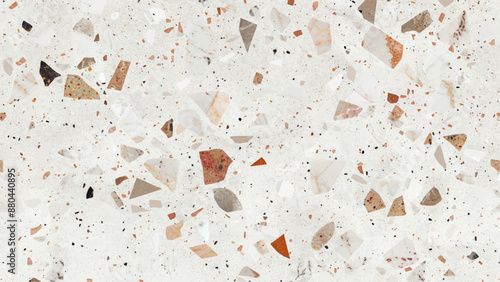 Seamless blue gray granite terrazo flooring texture. White marble texture and background.distressed old textured stained paper design