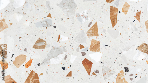 Seamless blue gray granite terrazo flooring texture. White marble texture and background.distressed old textured stained paper design