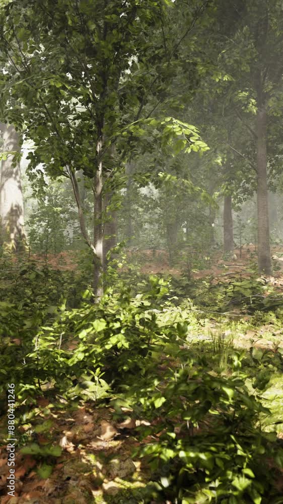 Beautiful morning in the forest Beautiful morning in the forest