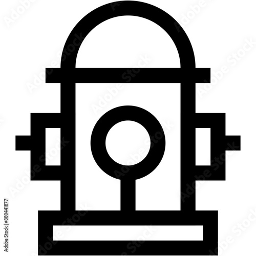 Vector Icon fire, firehydrant, hydrant, water, Constraction