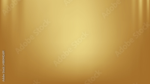Gold abstract blurred gradient background. Vector illustration.
