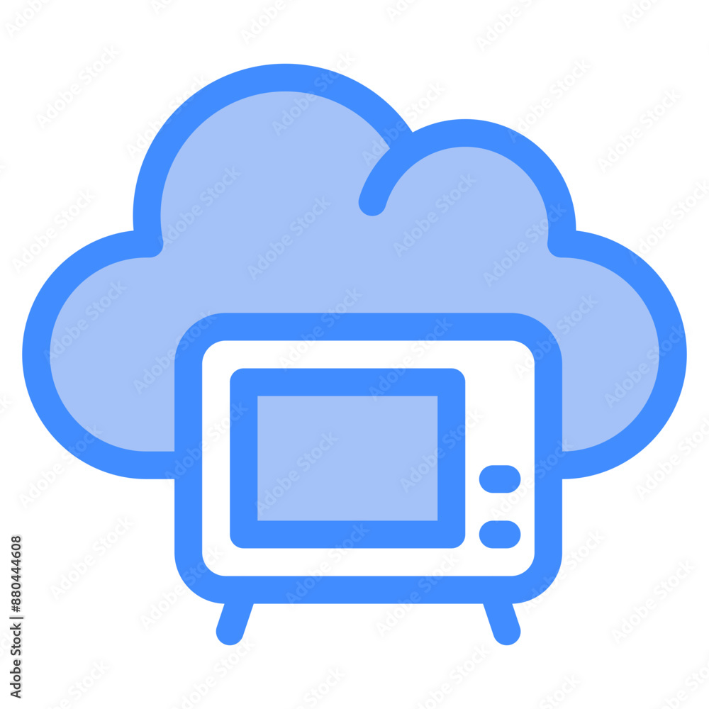television, cloud, Cloud Service, networking, information technology Icon television, cloud, Cloud Service, networking, information technology Icon