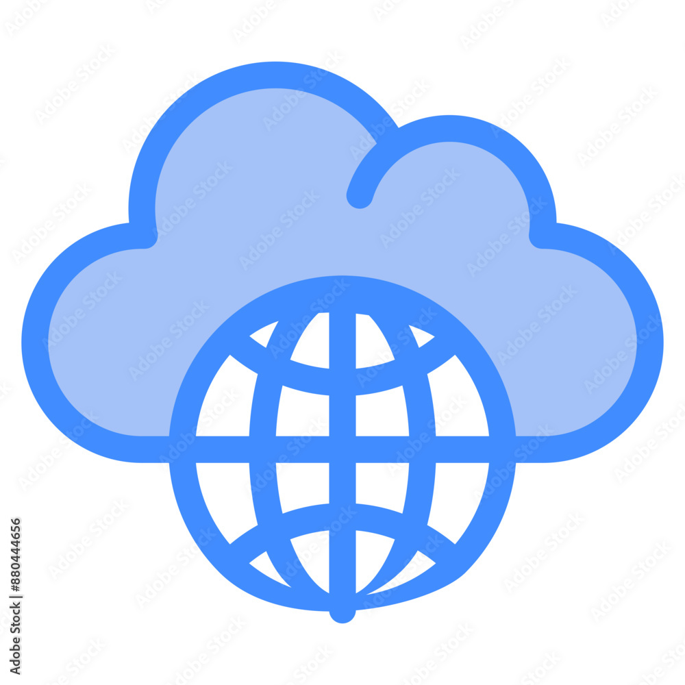 globe, cloud, Cloud Service, networking, information technology Icon globe, cloud, Cloud Service, networking, information technology Icon