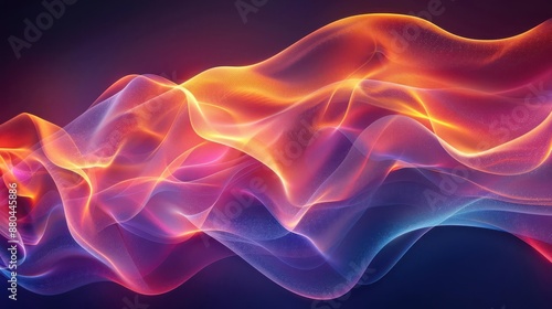 Wallpaper Mural Flowing organic forms, digital art, smooth textures, vibrant bioluminescence, dynamic movement Torontodigital.ca