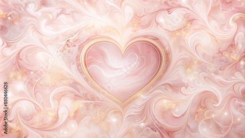 Whimsical pink and white marbled background with a delicate heart pattern, adding a touch of romance and elegance to designs.