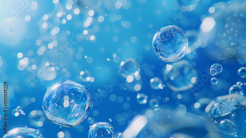 Wallpaper Mural Collagen Serum Bubbles Showcasing Cosmetic Essence in HD Torontodigital.ca