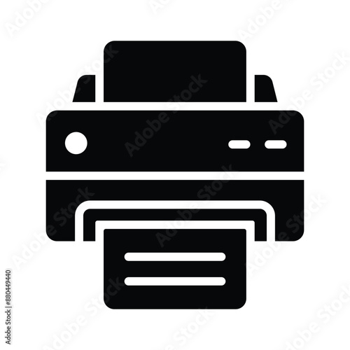 A streamlined printer icon representing printing functionality for documents, images, and more