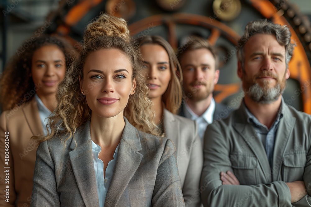 Business Team Celebrating Success: A diverse team of employees celebrating a business milestone, representing collective growth. Business Team Celebrating Success: A diverse team of employees celebrating a business milestone, representing collective growth.