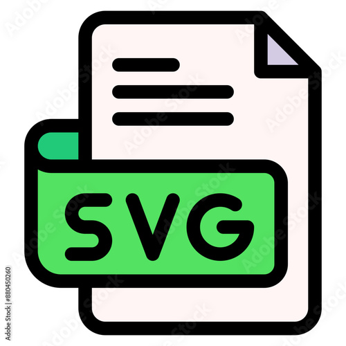 Vector Icon odc, file type, file format, file extension, document