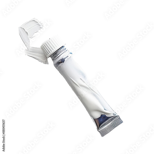 Obraz na płótnie A paint tube on transparent background w salonie