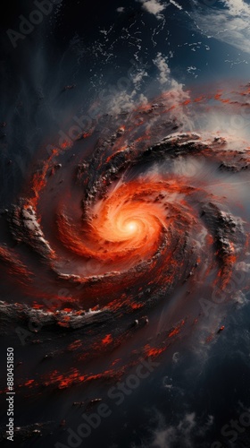 the universe is a spiral galaxy with stars like galaxy in the middle.