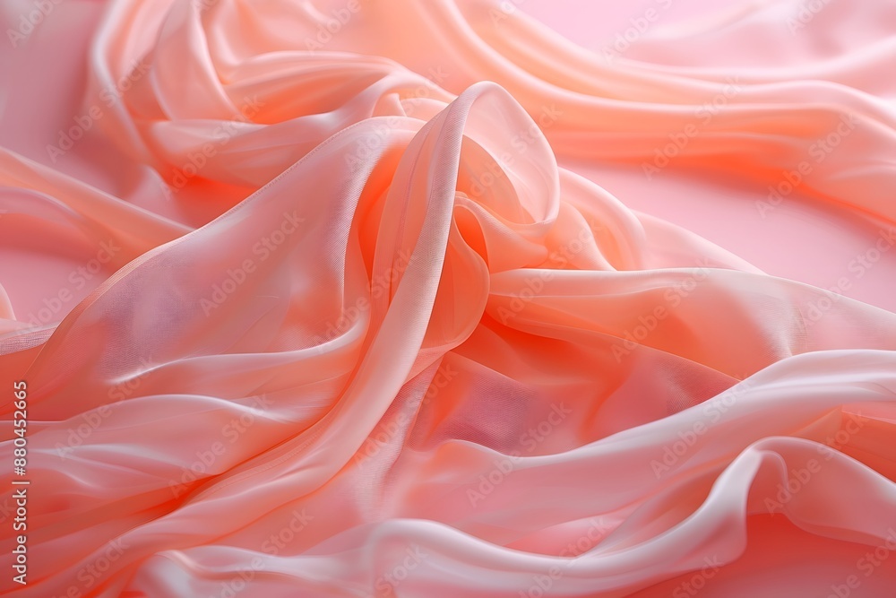 Elegant Flow of Soft Pink Silk Fabric Elegant Flow of Soft Pink Silk Fabric