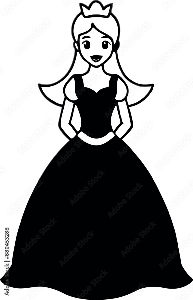 Queen vector icon design Queen vector icon design