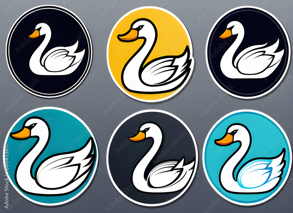 Fototapeta premium Swan generative ai