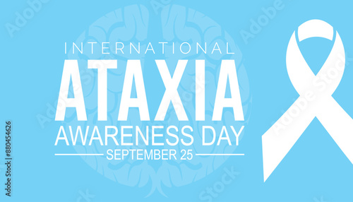 international ataxia awareness day is observed every year on September. banner design template Vector illustration background design.