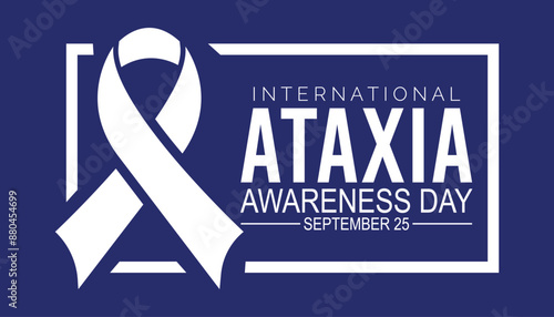 international ataxia awareness day is observed every year on September. banner design template Vector illustration background design.