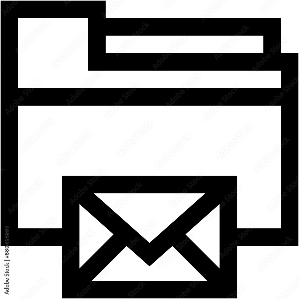 Vector Icon email, folder, files and folders, storage, data Vector Icon email, folder, files and folders, storage, data