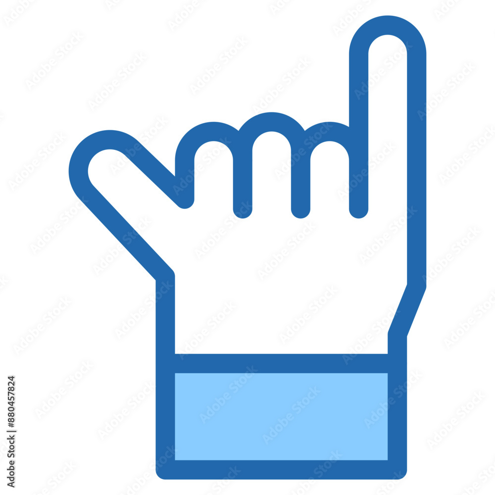 Vector Icon rock, hand, hands and gestures, gestures, sign Vector Icon rock, hand, hands and gestures, gestures, sign