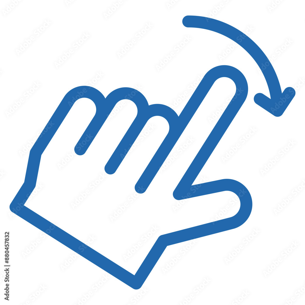 Vector Icon rotate, hand, hands and gestures, gestures, sign Vector Icon rotate, hand, hands and gestures, gestures, sign