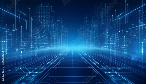 blue digital background
