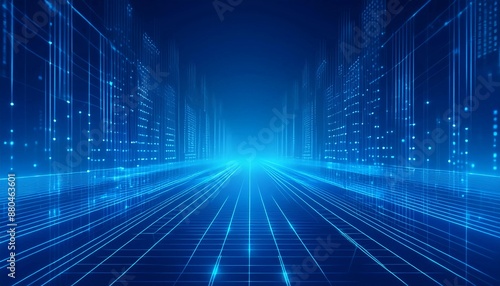 blue digital background