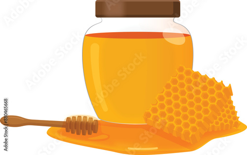 Flat vector Honey EPS
