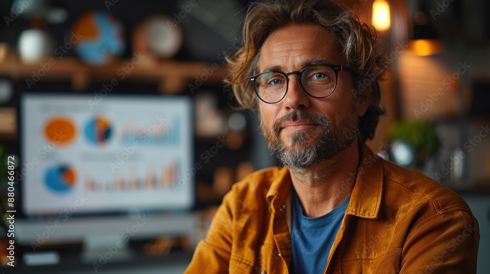 Portrait of a Confident Man in an Office Setting Portrait of a Confident Man in an Office Setting