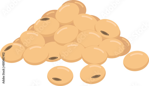 Flat vector Soybean EPS
