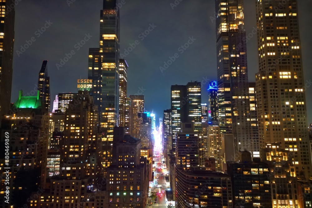 Aerial view of big city at night New York City. Night NY City panorama skyline at twilight. Manhattan buildings skyscraper at the morning. New York building skyscrapers skyline. Night NY city. Aerial view of big city at night New York City. Night NY City panorama skyline at twilight. Manhattan buildings skyscraper at the morning. New York building skyscrapers skyline. Night NY city.
