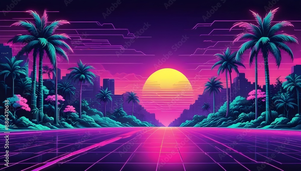 Naklejka premium Clear Plain Shiny Warm Soft Vintage Bokeh Cloudy Wave Like Geometric Green Background or Texture