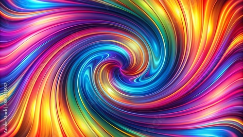 Vibrant, psychedelic gradient loop with mesmerizing swirly patterns, shimmering colors, and fluid motion, perfect for futuristic backgrounds in 4K resolution. © DigitalArt Max
