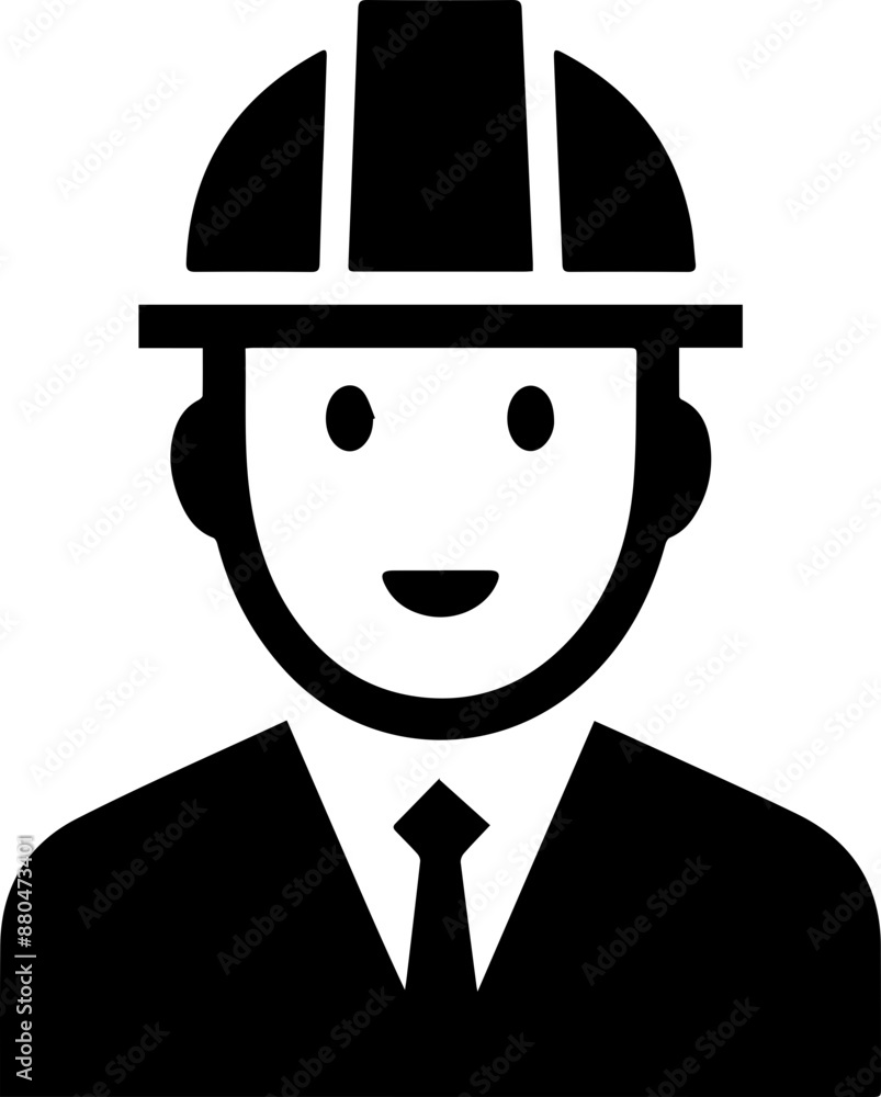 Man Stick Icon : Contractor and Workers icon Man Stick Icon : Contractor and Workers icon