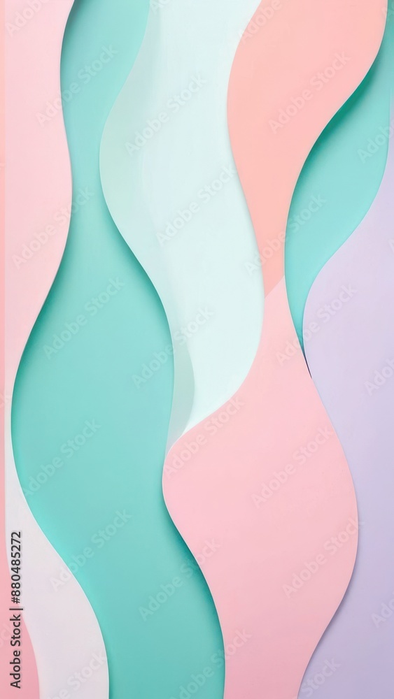 abstract background of pastel colors with curved shapes abstract background of pastel colors with curved shapes