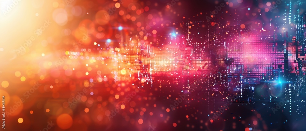 Obraz premium Corporate background with modern tech elements.